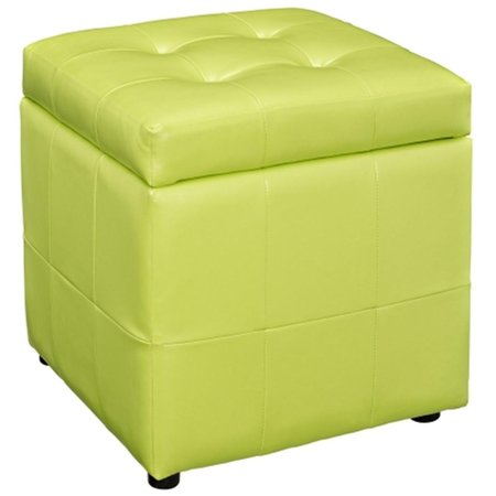 EAST END IMPORTS Volt Storage Ottoman- Light Green EEI-1044-LGN